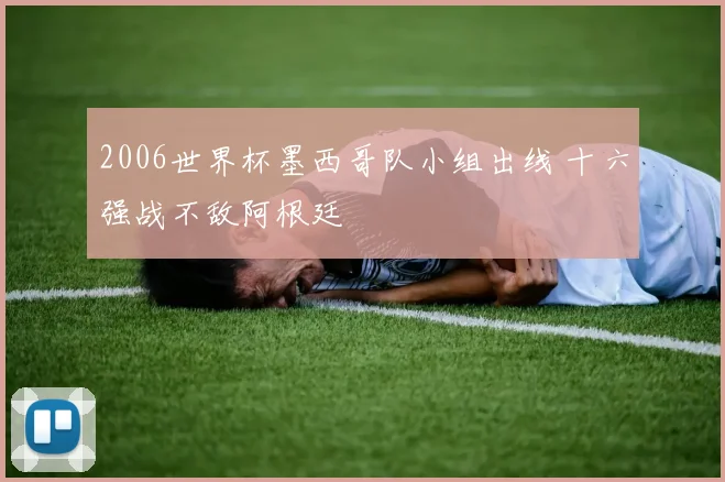 2006世界杯墨西哥队小组出线 十六强战不敌阿根廷