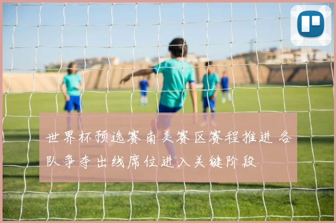 世界杯预选赛南美赛区赛程推进 各队争夺出线席位进入关键阶段
