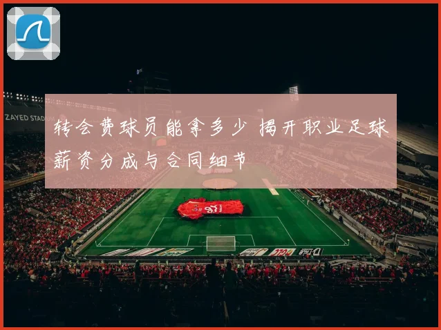 转会费球员能拿多少 揭开职业足球薪资分成与合同细节